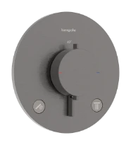 Hansgrohe Ecostat Comfort S thermostat à encastrer 2 systèmes - Brushed Black Chrome