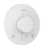 Hansgrohe Ecostat Comfort S thermostat à encastrer 2 systèmes - Matt White