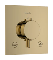 Hansgrohe Ecostat Comfort E thermostat à encastrer 2 systèmes - Polished Gold Optic