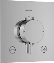 Hansgrohe Ecostat Comfort E thermostat à encastrer 2 systèmes - chromé