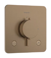 Hansgrohe Ecostat Comfort Q thermostat à encastrer 2 systèmes - Brushed Bronze