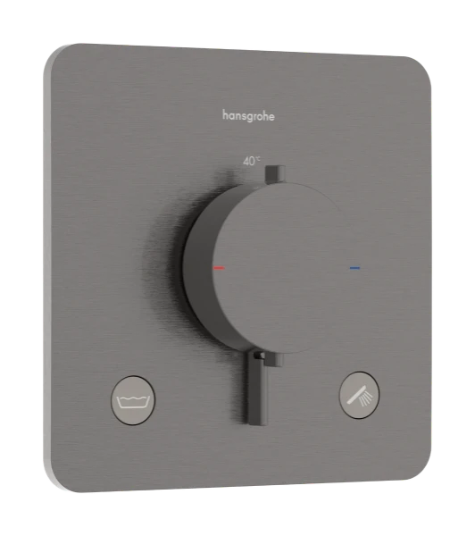 Hansgrohe Ecostat Comfort Q thermostat à encastrer 2 systèmes - Brushed Black Chrome