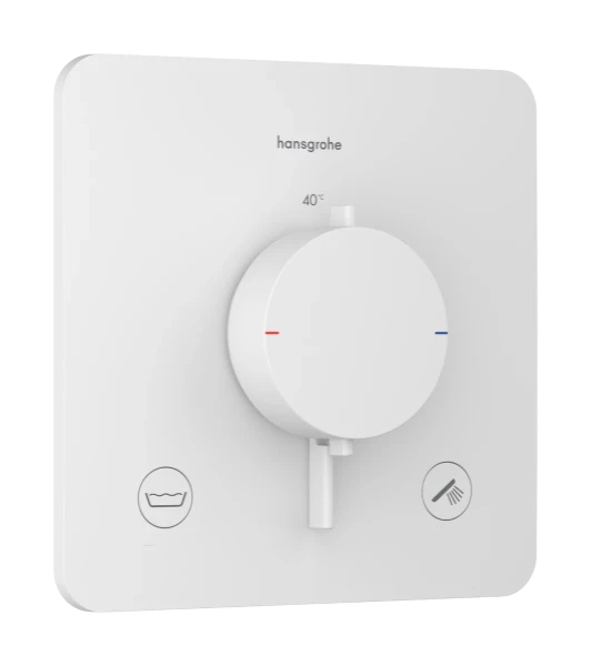 Hansgrohe Ecostat Comfort Q thermostat à encastrer 2 systèmes - Matt White