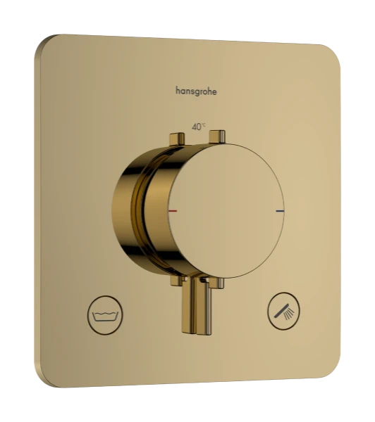 Hansgrohe Ecostat Comfort Q thermostat à encastrer 2 systèmes - Polished Gold Optic