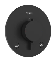 Hansgrohe Ecostat Comfort S thermostat à encastrer 2 systèmes - Matt Black