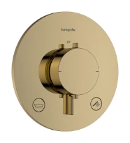 Hansgrohe Ecostat Comfort S thermostat à encastrer 2 systèmes - Polished Gold Optic