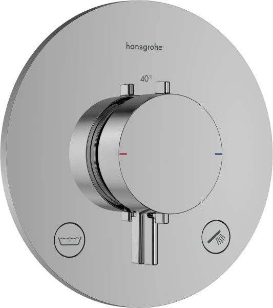 Hansgrohe Ecostat Comfort S thermostat à encastrer 2 systèmes - chromé