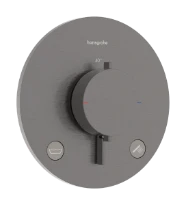 Hansgrohe Ecostat Comfort S thermostat à encastrer 2 systèmes - Brushed Black Chrome