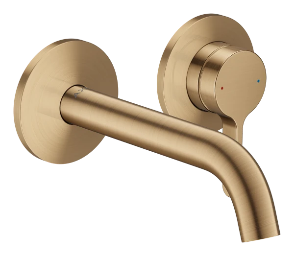 Hansgrohe Axor One mitigeur lavabo pour montage encastré mural avec poignée à levier et bec 160 mm - Brushed Bronze