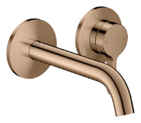 Hansgrohe Axor One mitigeur lavabo pour montage encastré mural avec poignée à levier et bec 160 mm - Polished Red Gold