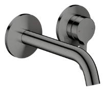 Hansgrohe Axor One mitigeur lavabo pour montage encastré mural avec poignée à levier et bec 160 mm - Polished Black Chrome