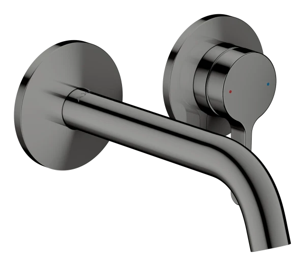 Hansgrohe Axor One mitigeur lavabo pour montage encastré mural avec poignée à levier et bec 160 mm - Polished Black Chrome