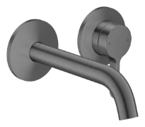 Hansgrohe Axor One mitigeur lavabo pour montage encastré mural avec poignée à levier et bec 160 mm - Brushed Black Chrome