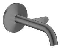 Hansgrohe Axor One mitigeur lavabo pour montage encastré mural Select avec bec 160 mm - Brushed Black Chrome