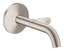 Hansgrohe Axor One mitigeur lavabo pour montage encastré mural Select avec bec 160 mm - Stainless Steel Optic