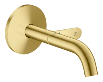 Hansgrohe Axor One mitigeur lavabo pour montage encastré mural Select avec bec 160 mm - Brushed Brass