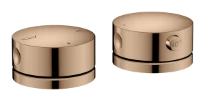 Hansgrohe Axor One mitigeur de baignoire thermostatique 2 trous monté sur gorge - Polished Red Gold