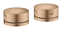 Hansgrohe Axor One mitigeur de baignoire thermostatique 2 trous monté sur gorge - Brushed Red Gold