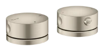 Hansgrohe Axor One mitigeur de baignoire thermostatique 2 trous monté sur gorge - Brushed Nickel