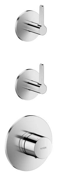 Hansgrohe Axor One module thermostatique à encastrer pour 2 systèmes avec poignée à levier - chromé