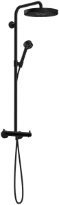Hansgrohe Axor One Showerpipe avec thermostat et douche de tête 280 mm 1jet - Matt Black