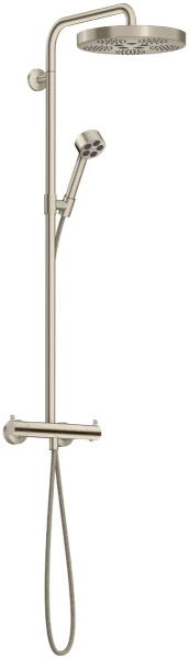 Hansgrohe Axor One Showerpipe met thermostaat en hoofddouche 280 mm 1jet - Brushed Nickel