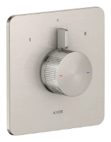 Hansgrohe Axor Citterio C mitigeur de douche à encastrer pour 2 systèmes- Cubic Cut - Stainless Steel Optic
