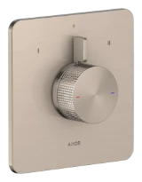 Hansgrohe Axor Citterio C mitigeur de douche à encastrer pour 2 systèmes- Cubic Cut - Brushed Nickel