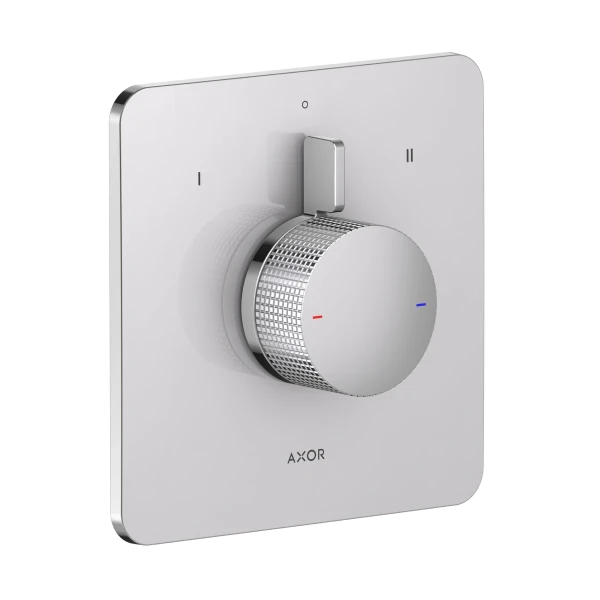 Hansgrohe Axor Citterio C mitigeur de douche à encastrer pour 2 systèmes- Cubic Cut - chromé