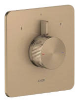 Hansgrohe Axor Citterio C mitigeur de douche à encastrer pour 2 systèmes- Cubic Cut - Brushed Bronze