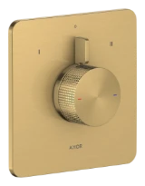 Hansgrohe Axor Citterio C mitigeur de douche à encastrer pour 2 systèmes- Cubic Cut - Brushed Gold Optic