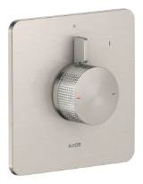 Hansgrohe Axor Citterio C mitigeur de douche à encastrer pour 1 systeem - Cubic Cut - Stainless Steel Optic