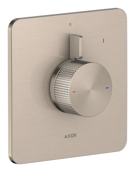 Hansgrohe Axor Citterio C mitigeur de douche à encastrer pour 1 systeem - Cubic Cut - Brushed Nickel
