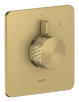 Hansgrohe Axor Citterio C mitigeur de douche à encastrer pour 1 systeem - Cubic Cut - Brushed Brass