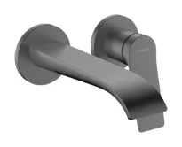 Hansgrohe Vivenis mitigeur de lavabo 2 trous avec bec 195 mm - Brushed Black Chrome