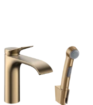 Hansgrohe Vivenis mitigeur de lavabo avec bidet douchette à main - Brushed Bronze