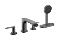 Hansgrohe Vivenis mitigeur baignoire 4 trous avec sBox - Brushed Black Chrome