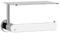 GESSI Emporio Accessories Porte-papier mural à couvercle. chromé