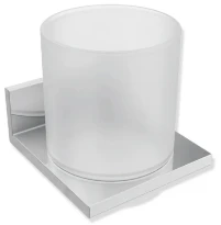 Hewi System 900Q gobelet en verre avec support - chrome