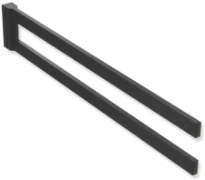 Hewi System 900Q porte-serviettes 446 mm - noir mat - bras pivotants