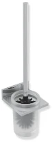 Hewi System 900Q set de brosses WC incrustation de verre - modèle mural - chrome