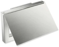 Hewi System 900Q porte-rouleau de papier toilette avec couvercle - acier inoxydable mat