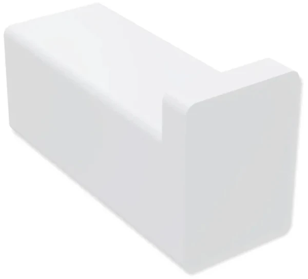 Hewi System 900Q crochet simple - blanc mat