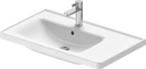 Duravit D-Neo meuble lavabo 800 x 480 mm - blanc - avec trou de robinet - avec trop-plein - avec zone de dépôt droite