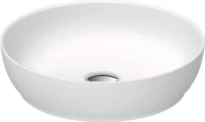 Duravit Sivida vasque à poser rond 400 mm - blanc satin mat - DuroCast Plus - sans trou de robinet - sans trop-plein