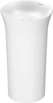 Duravit White Tulip lavabo indépendant 500 mm - blanc sans trou de robinet - sans trop-plein