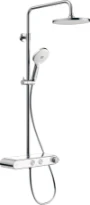 Duravit Shower Systems système de douche thermostatique - tête de douche 230 mm - chromé/blanc - avec douchette
