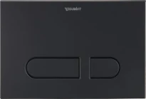 Duravit DuraSystem plaque de commande - synthétique - noir mat