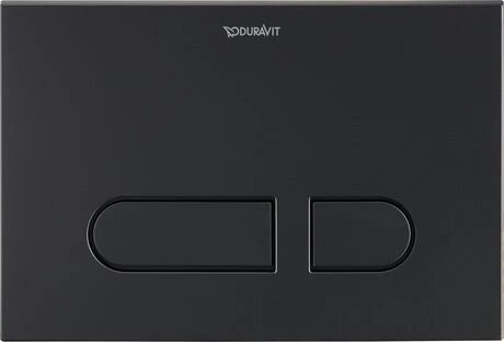 Duravit DuraSystem plaque de commande - synthétique - noir mat