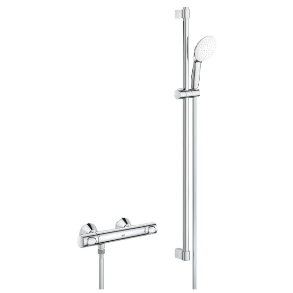 Grohe Grohetherm 500 set thermostat de douche avec set de douche 900 mm - chrome - 9,5 l/min